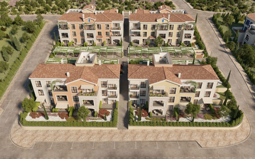 Lustica Bay Centrale — продажа в рассрочку — квартира с 1-й спальней и двориком