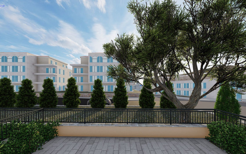Lustica Bay Centrale — продажа в рассрочку — квартира с 1-й спальней и двориком
