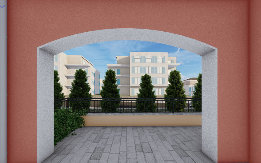 Lustica Bay Centrale — продажа в рассрочку — квартира с 1-й спальней и двориком