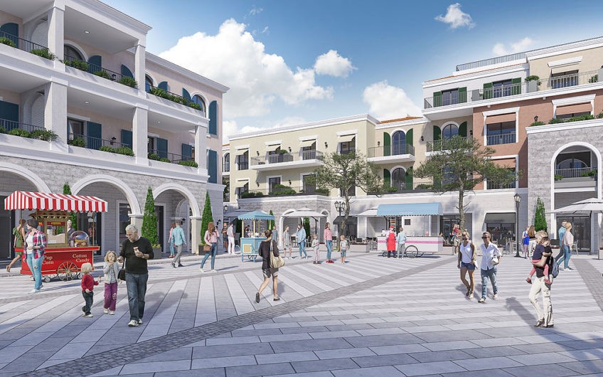 Lustica Bay Centrale — продажа в рассрочку — квартира с 1-й спальней и двориком